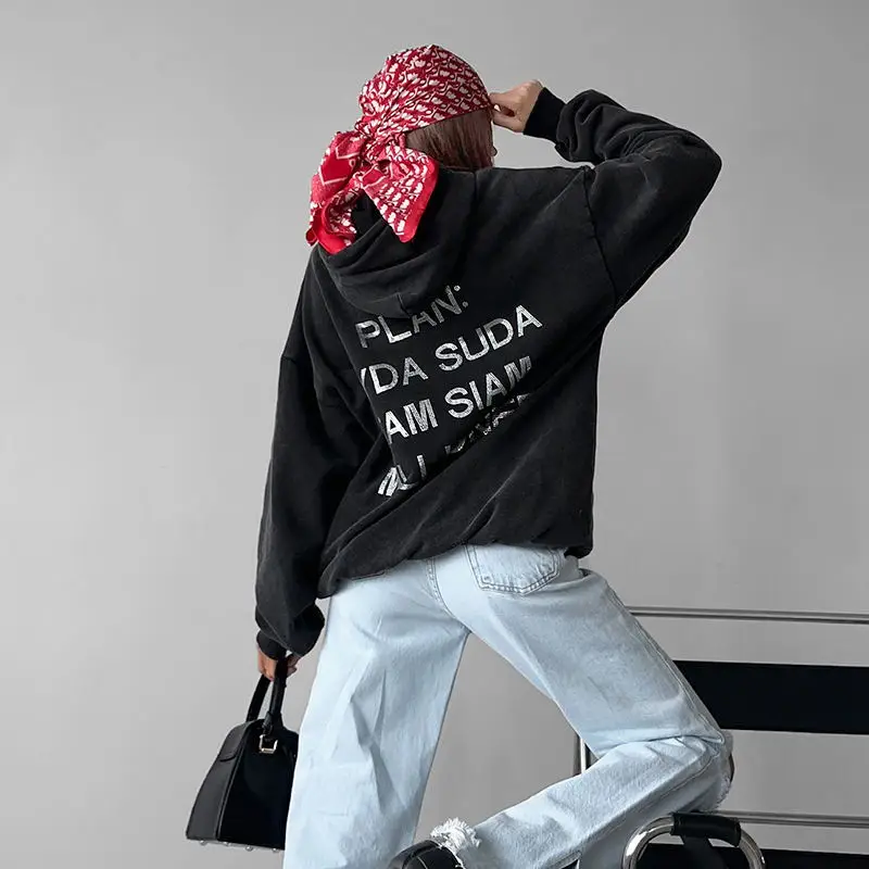 Solid Color Vintage Hot Diamond Hoodie Fashionable Harajuku Y2K Top 2024 Spring Autumn Women's New Loose Versatile Hoodie
Solid Color Vintage Hot Diamond Hoodie Fashionable Harajuku Y2K Top 2024 Spring Autumn Women's New Loose Versatile Hoodie