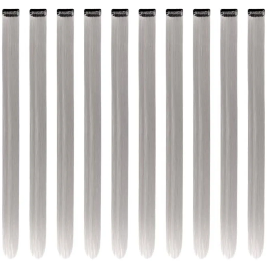 Grey Hair Extensions Clip in 10 Pieces Synthetic
Grey Hair Extensions Clip in 10 Pieces Synthetic
