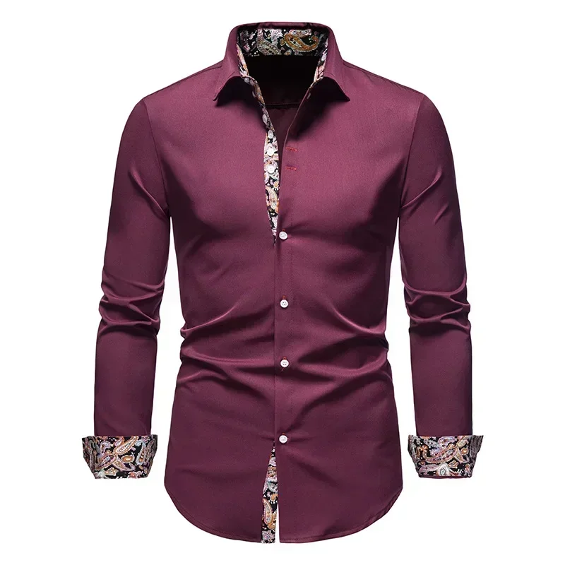 New Men's Floral Printed Shirts Casual Long Sleeve Formal Business Shirt Men Slim Fit Vintage Shirt
New Men's Floral Printed Shirts Casual Long Sleeve Formal Business Shirt Men Slim Fit Vintage Shirt