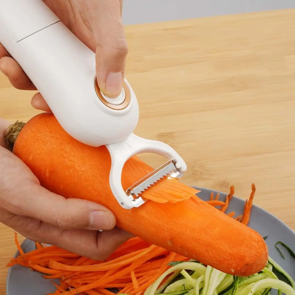 Rechargeable Electric Vegetable Peeler Handheld with 3 Cutter Heads Peeling Machines USB Charging Cordless Vegetable Slicer
Rechargeable Electric Vegetable Peeler Handheld with 3 Cutter Heads Peeling Machines USB Charging Cordless Vegetable Slicer
