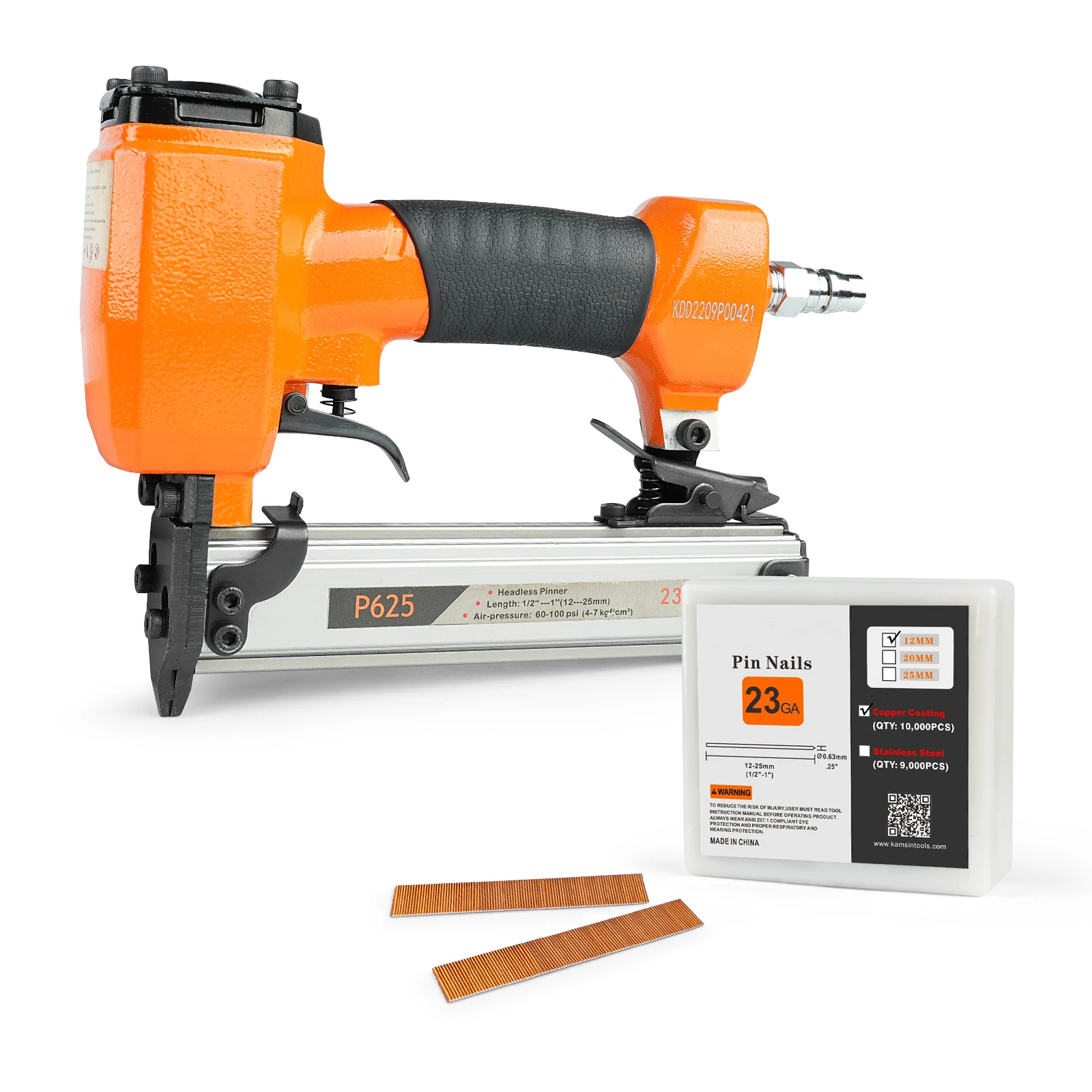 Headless Pin Nailer P625 23 Gauge 3/8Nails Range Pneumatic Pin Nailer for Furniture Cabinets Interior Decoration
Headless Pin Nailer P625 23 Gauge 3/8Nails Range Pneumatic Pin Nailer for Furniture Cabinets Interior Decoration