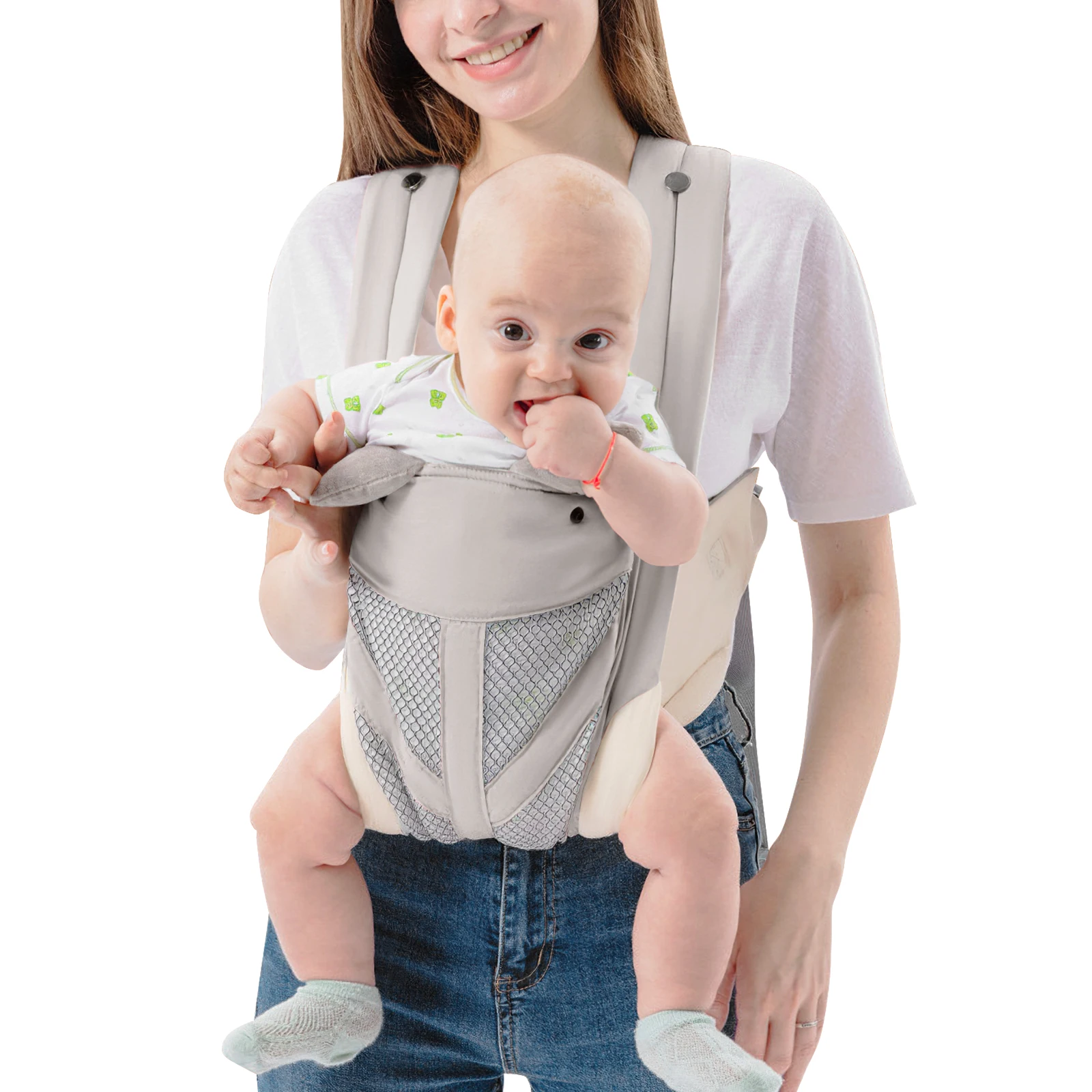 Gray Baby Carrier Newborn to Toddler Lightweight Breathable Hands Free Durable Strap Safe Ears Comfort Cloth
Gray Baby Carrier Newborn to Toddler Lightweight Breathable Hands Free Durable Strap Safe Ears Comfort Cloth
