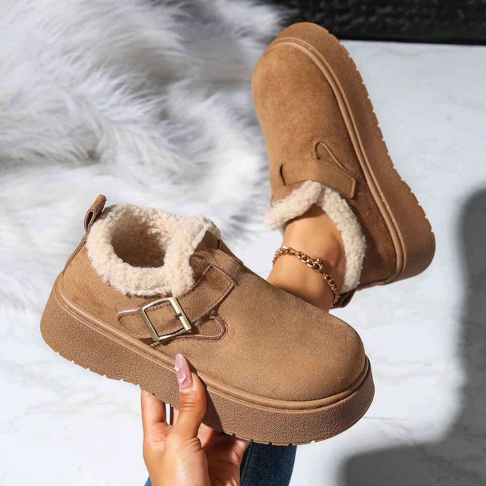 Autumn Winter Thick Sole Plush Women‘s Short Boots Comfy Warm Fleece Lining Ankle Boots for Woman Platform Cotton Shoes
Autumn Winter Thick Sole Plush Women‘s Short Boots Comfy Warm Fleece Lining Ankle Boots for Woman Platform Cotton Shoes