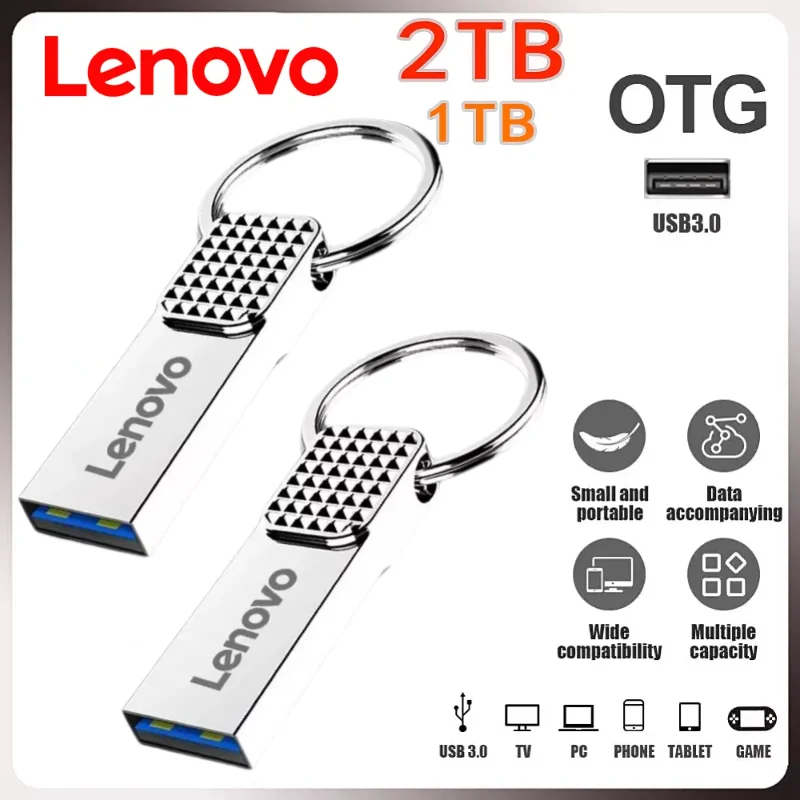 Original Lenovo 2TB USB Flash Drive Metal Real Capacity 1TB 512GB Memory Stick High Speed Pendrive Storage Pen Drive For PC PS5
Original Lenovo 2TB USB Flash Drive Metal Real Capacity 1TB 512GB Memory Stick High Speed Pendrive Storage Pen Drive For PC PS5