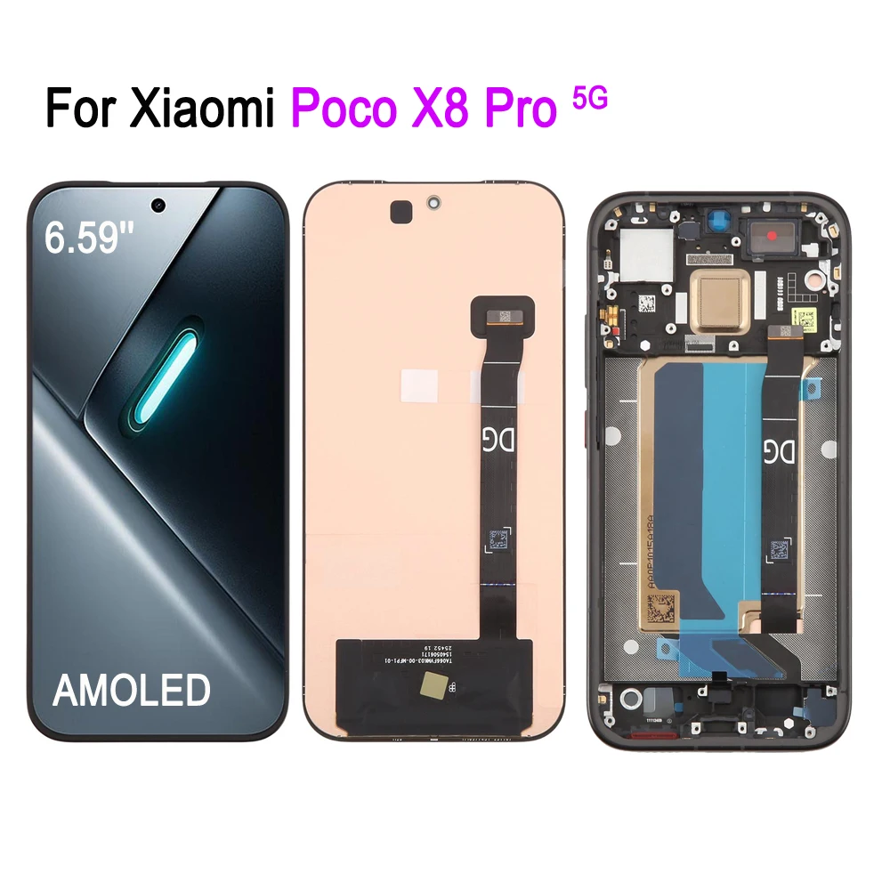 6.59'' 120Hz AMOLED LCD Screen For Xiaomi Poco X8 Pro 5G, 2511FPC34G Phone Display Touch Screen Repair Replacement Spare Part
6.59'' 120Hz AMOLED LCD Screen For Xiaomi Poco X8 Pro 5G, 2511FPC34G Phone Display Touch Screen Repair Replacement Spare Part
