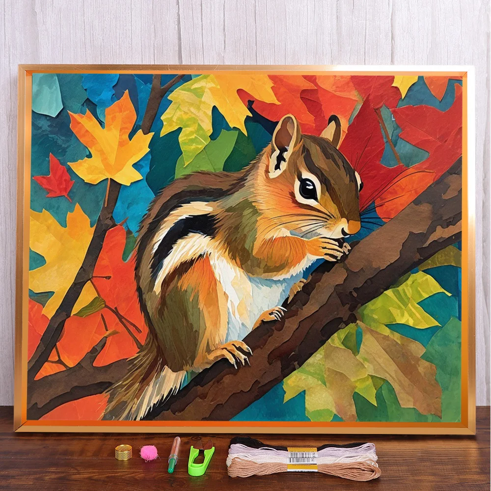 Animal Squirrel Printed 11CT Cross-Stitch Embroidery Patterns DMC Threads Handmade Hobby Sewing Needlework Needle Design Floss
Animal Squirrel Printed 11CT Cross-Stitch Embroidery Patterns DMC Threads Handmade Hobby Sewing Needlework Needle Design Floss