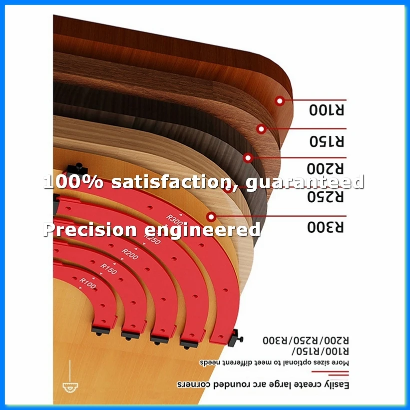 Inner/Outer Corner Large Arc Mold Electric Router Slotting Template Woodworking Curved Angle Chamfering Template Tools A-A23R
Inner/Outer Corner Large Arc Mold Electric Router Slotting Template Woodworking Curved Angle Chamfering Template Tools A-A23R