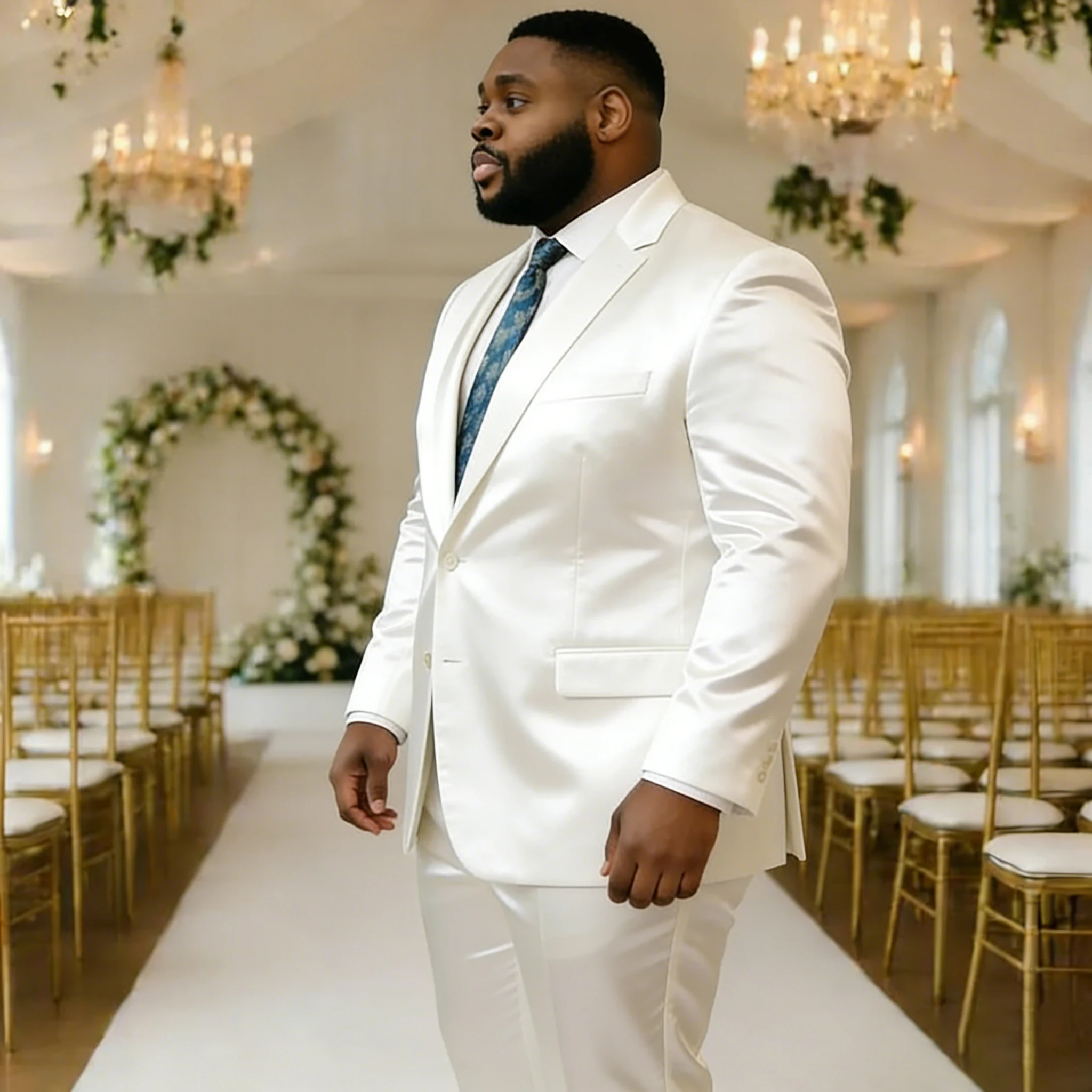 Plus Size Satin Wedding Men's Suits 2026 Formal Single Breasted Notch Lapel Tailor Made 2 Piece Jacket Pants Outfits Clothing
Plus Size Satin Wedding Men's Suits 2026 Formal Single Breasted Notch Lapel Tailor Made 2 Piece Jacket Pants Outfits Clothing