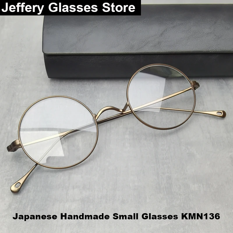 New Japanese Handmade Eyeglasses Classic Small Round Titanium Retro Glasses Frame Ultra-light 5g Men Women Myopia Gafas KMN136
New Japanese Handmade Eyeglasses Classic Small Round Titanium Retro Glasses Frame Ultra-light 5g Men Women Myopia Gafas KMN136