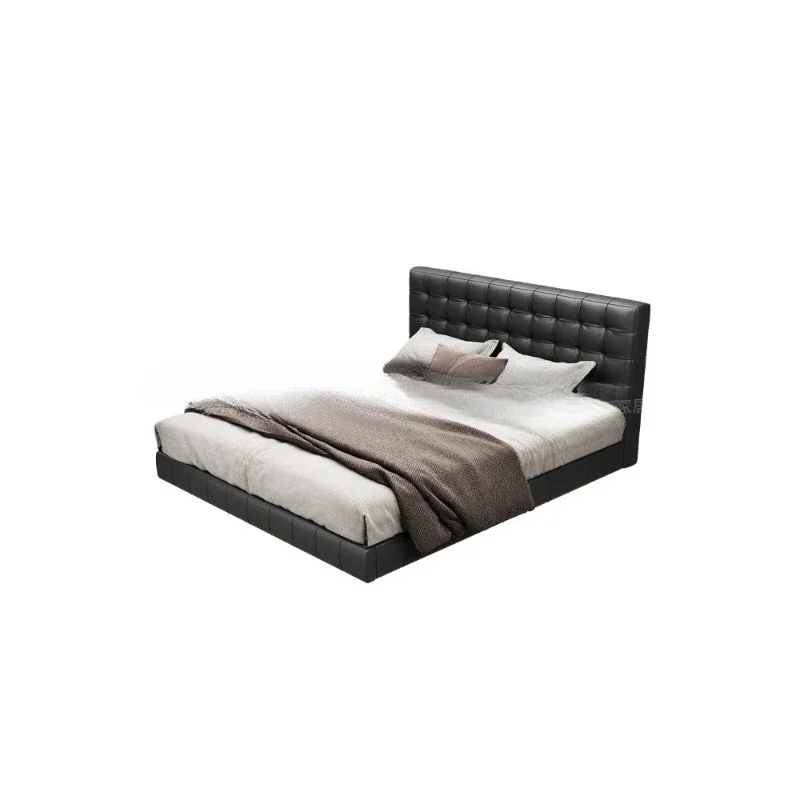 Suspended bed, leather Italian light luxury master bedroom 1.8 double bed, high-end, modern and simple
Suspended bed, leather Italian light luxury master bedroom 1.8 double bed, high-end, modern and simple