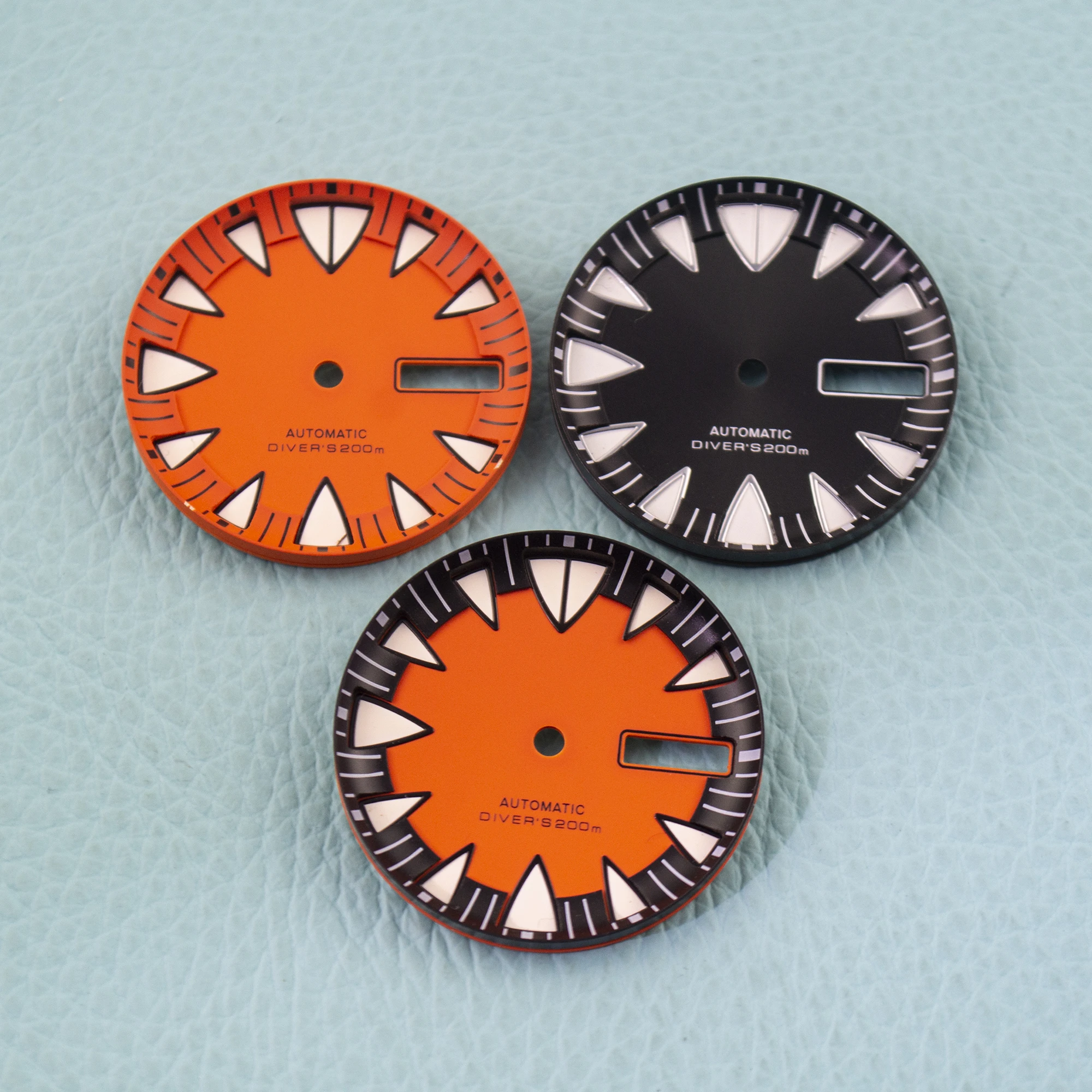 28.5mm Monster Watch Dial Green Luminous Dial Hands NH36 Dial Hands Tooth Style Design for NH36/4R Movement
28.5mm Monster Watch Dial Green Luminous Dial Hands NH36 Dial Hands Tooth Style Design for NH36/4R Movement