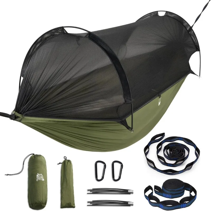 Camping Hammock -Portable Hammock w/Spacious Net & Tree Straps w/Adjutable Loops,Double and Single Hammock for Outdoor
Camping Hammock -Portable Hammock w/Spacious Net & Tree Straps w/Adjutable Loops,Double and Single Hammock for Outdoor