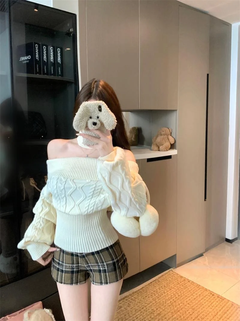 Женский длинный вязаный свитер Sve на одно плечо, облегающий мягкий корейский универсальный топ на осень-зиму
Женский длинный вязаный свитер Sve на одно плечо, облегающий мягкий корейский универсальный топ на осень-зиму