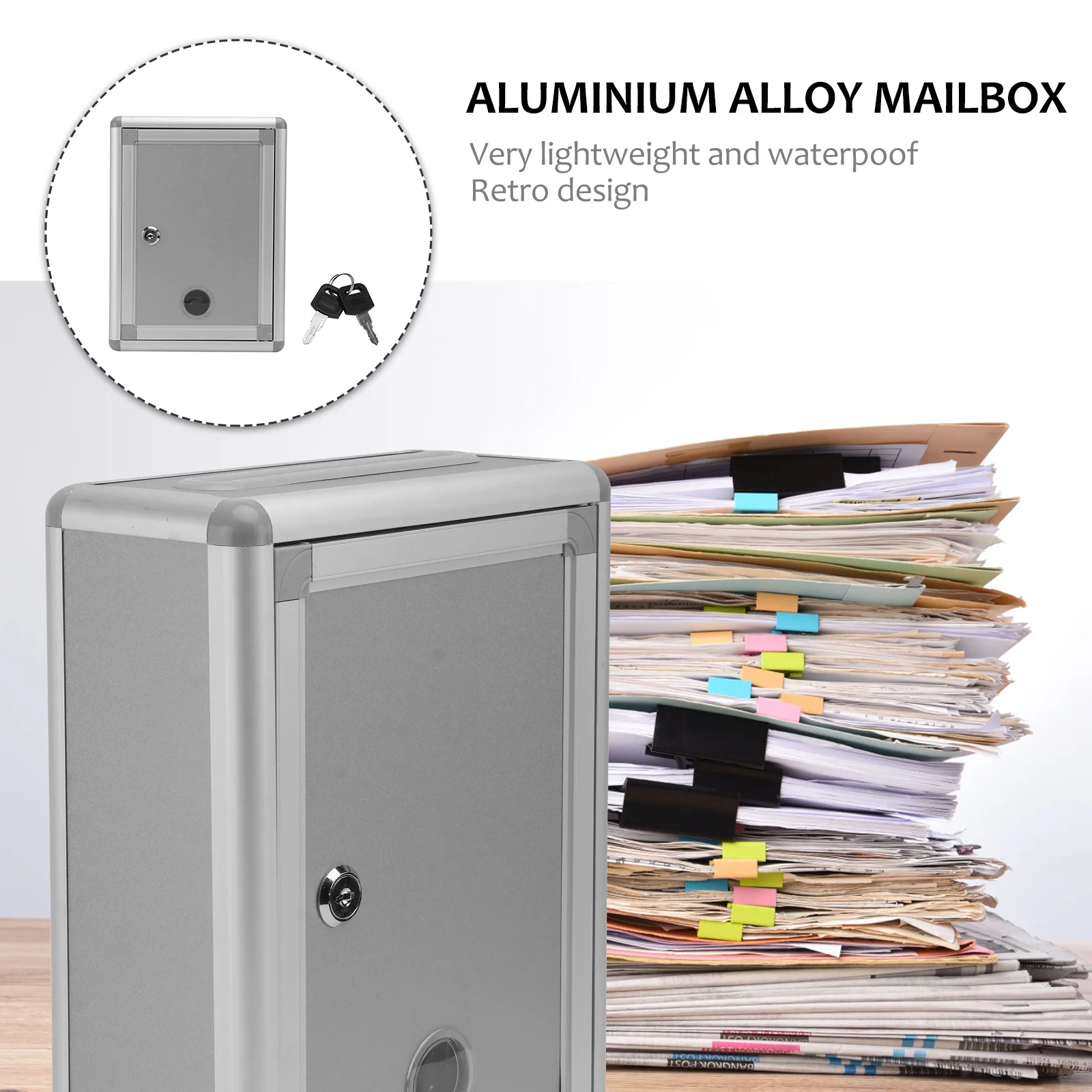 Aluminium Alloy Post Box Wall Hanging Mailbox With Lock Creative Suggestion Box Decorative Small Mailbox Secure Storage For
Aluminium Alloy Post Box Wall Hanging Mailbox With Lock Creative Suggestion Box Decorative Small Mailbox Secure Storage For