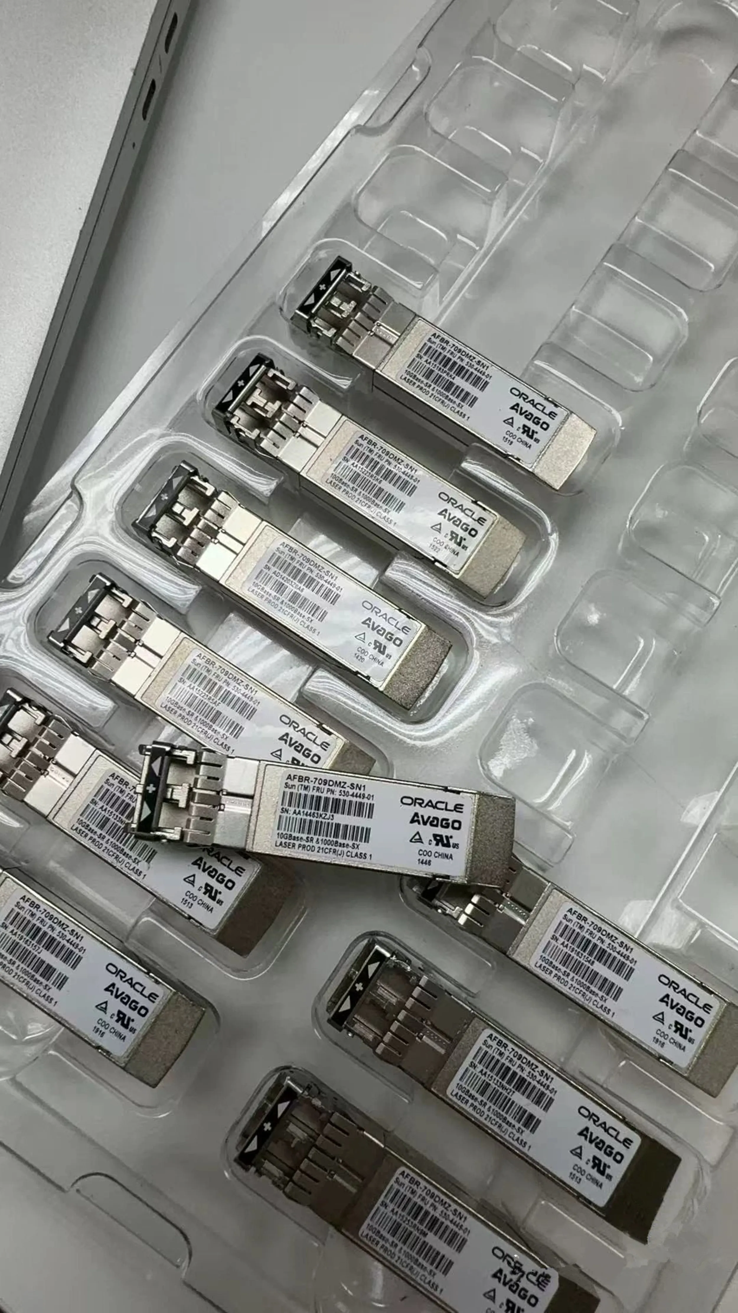 1PCS/ORACLE 10G sfp/530-4449-01/AFBR-709DMZ-SN1 850NM SFP fiber module/oracle 10gb sfp Transceiver/oracle sfp 10g fiber switch
1PCS/ORACLE 10G sfp/530-4449-01/AFBR-709DMZ-SN1 850NM SFP fiber module/oracle 10gb sfp Transceiver/oracle sfp 10g fiber switch