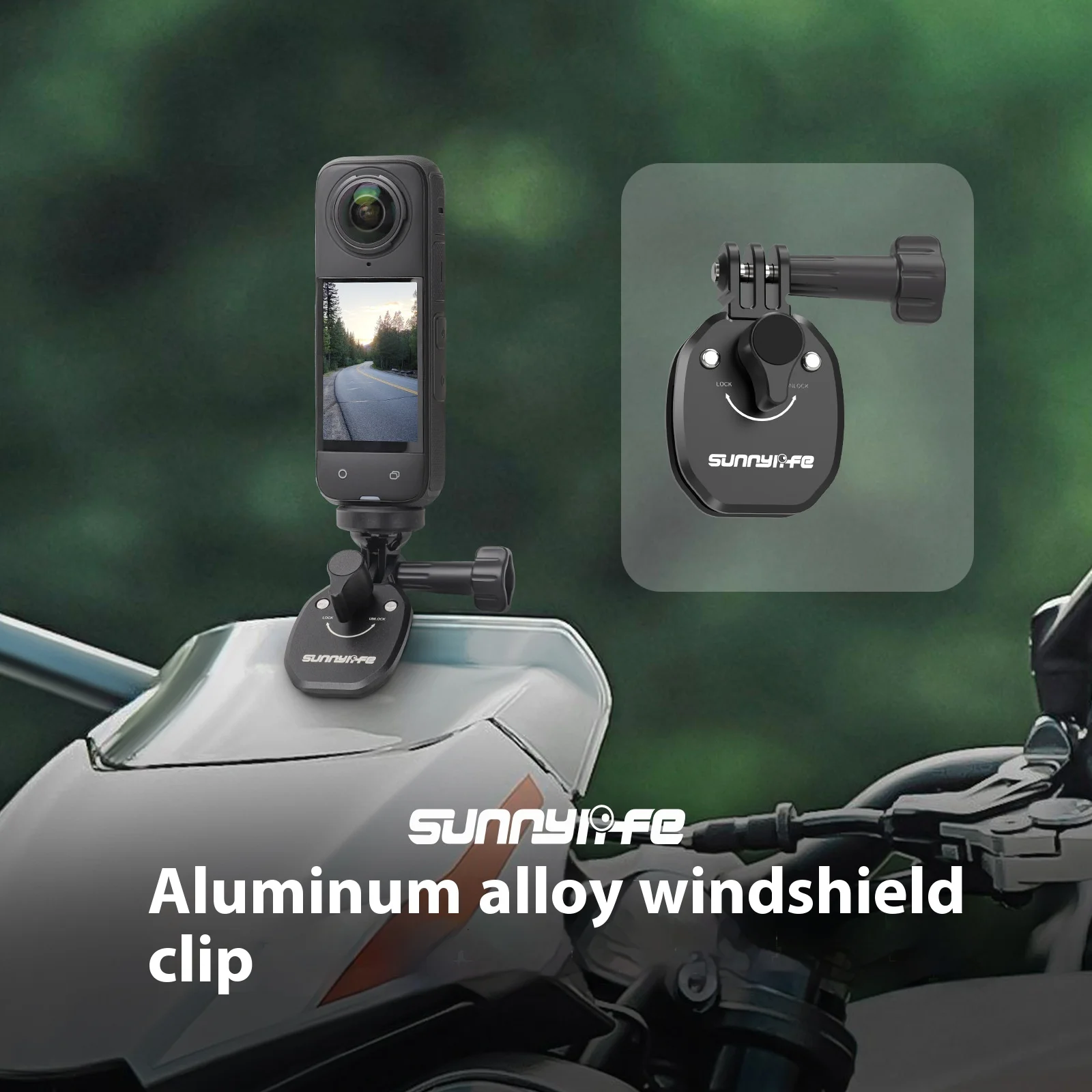 Sunnylife Insta360X5 Зажим для лобового стекла мотоцикла Action5Pro Держатель камеры Зажим для лобового стекла
Sunnylife Insta360X5 Зажим для лобового стекла мотоцикла Action5Pro Держатель камеры Зажим для лобового стекла