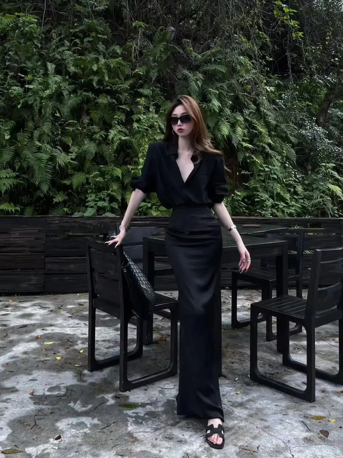 Women's Two Piece Set Skirt Party Maxi Black Long Sexy Outfits Clothing Luxury Korean Style The New Function of Matching JJ227
Women's Two Piece Set Skirt Party Maxi Black Long Sexy Outfits Clothing Luxury Korean Style The New Function of Matching JJ227