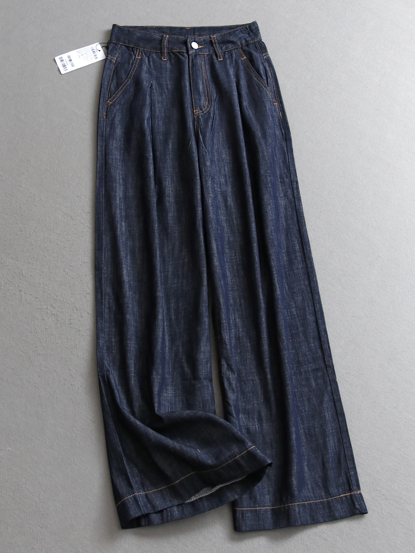 High Waist Wide Leg Pants Women's Loose Fit Denim Pleated Casual Cotton Jeans Comfortable Soft Style V187 Autumn New Arrival
High Waist Wide Leg Pants Women's Loose Fit Denim Pleated Casual Cotton Jeans Comfortable Soft Style V187 Autumn New Arrival