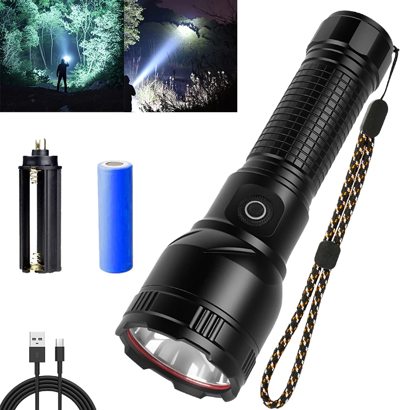 30W High-Power Flashlight Rechargeable Ultra-Bright Long-Range Type-C Charging Ultra-Long Battery Life For Hiking camping etc.
30W High-Power Flashlight Rechargeable Ultra-Bright Long-Range Type-C Charging Ultra-Long Battery Life For Hiking camping etc.