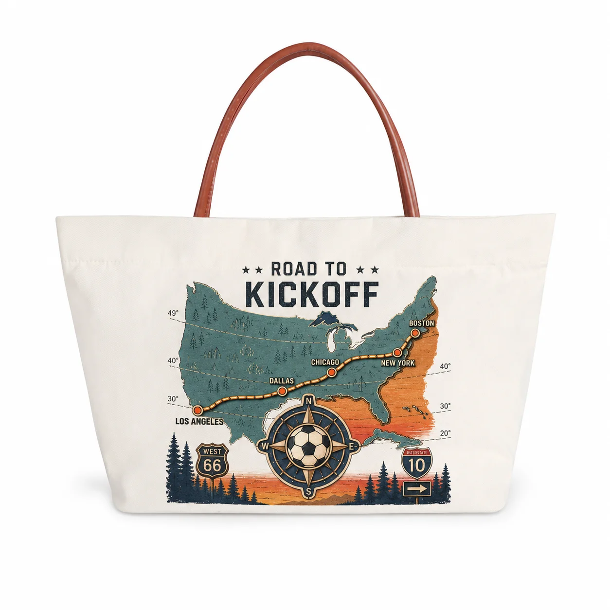 Canvas Tote Bag Football Fans Unisex Soccer Road To Kickoff Map Graphic Travel Shoulder Bag Match Day Gift Casual Bag
Canvas Tote Bag Football Fans Unisex Soccer Road To Kickoff Map Graphic Travel Shoulder Bag Match Day Gift Casual Bag