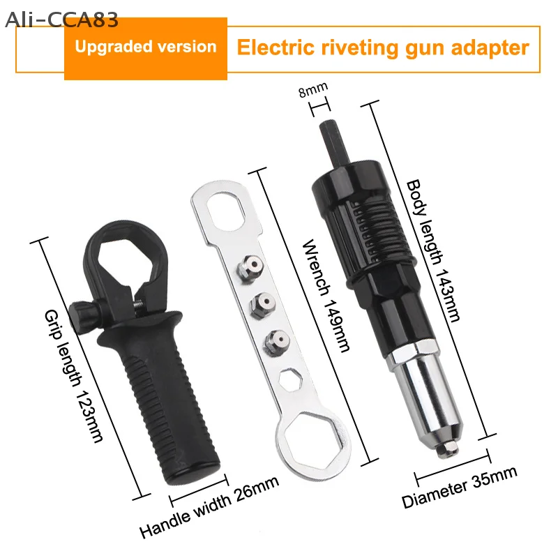Riveting Machine Electric Rivet Gun Adapter 2.4mm-3.2mm-4.0mm-4.8mm Riveting Tools Home Riveting Machine For Electric Drills
Riveting Machine Electric Rivet Gun Adapter 2.4mm-3.2mm-4.0mm-4.8mm Riveting Tools Home Riveting Machine For Electric Drills