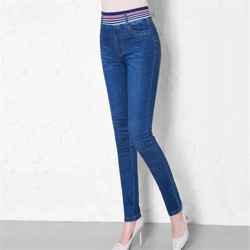 Casual High Waist Patchwork Pencil Jeans Big Size Slim Stretch Vaqueros Skinny Denim Pants Women New Ankle-Length Leggings Z690
Casual High Waist Patchwork Pencil Jeans Big Size Slim Stretch Vaqueros Skinny Denim Pants Women New Ankle-Length Leggings Z690