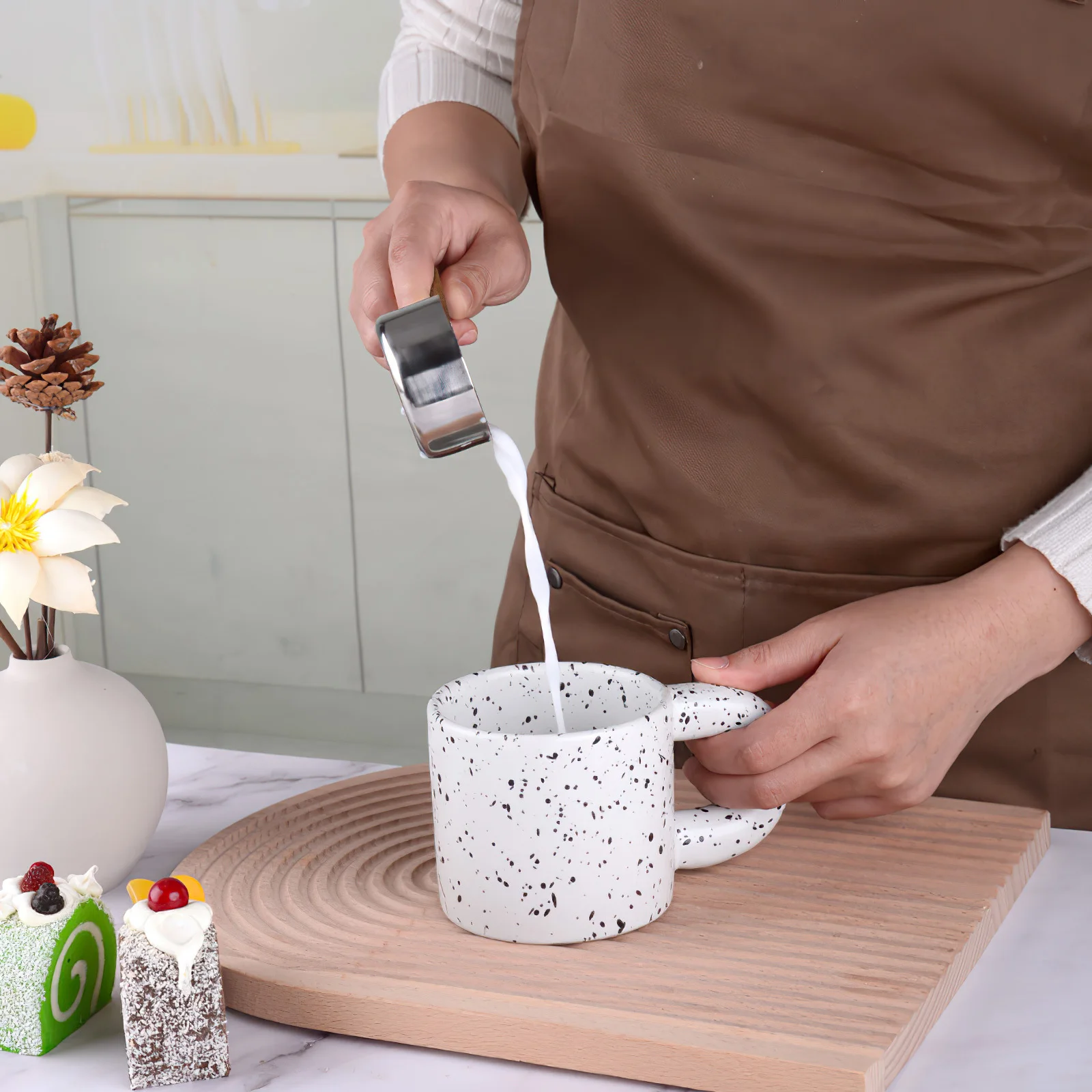 Mini Spoon Measuring Cup Wooden Handle Stainless Steel Coffee Beans Powder Kitchen Baking Accessory Creative Tool
Mini Spoon Measuring Cup Wooden Handle Stainless Steel Coffee Beans Powder Kitchen Baking Accessory Creative Tool