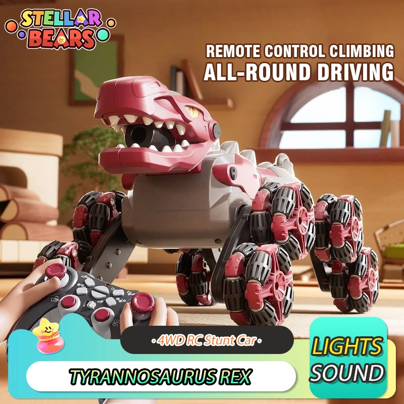 2.4G Remote Control Dinosaur Climbing Car Children Toy 4WD RC Stunt Drift Off Road Car Watch Sensing Control Mechanical Dinosaur
2.4G Remote Control Dinosaur Climbing Car Children Toy 4WD RC Stunt Drift Off Road Car Watch Sensing Control Mechanical Dinosaur