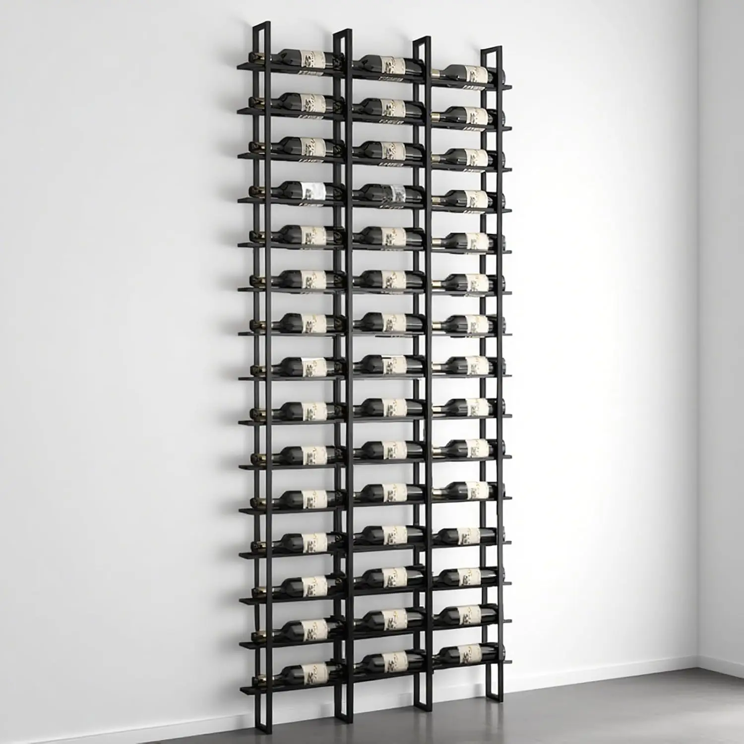 Large Wall Mount Wine Rack, 16 Tier 48 Bottle Wine Storage Organizer Display Holder, Metal Liquor Display for Wine Cellars, Home
Large Wall Mount Wine Rack, 16 Tier 48 Bottle Wine Storage Organizer Display Holder, Metal Liquor Display for Wine Cellars, Home