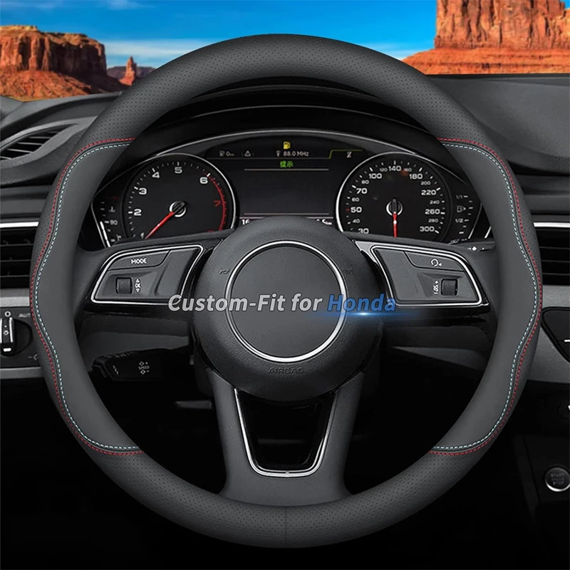 Car Steering Wheel Cover Anti-slip PU Leather Breathable Sport Style Universal 38cm Car Accessories For Honda CRV HRV CRZ Mazda
Car Steering Wheel Cover Anti-slip PU Leather Breathable Sport Style Universal 38cm Car Accessories For Honda CRV HRV CRZ Mazda