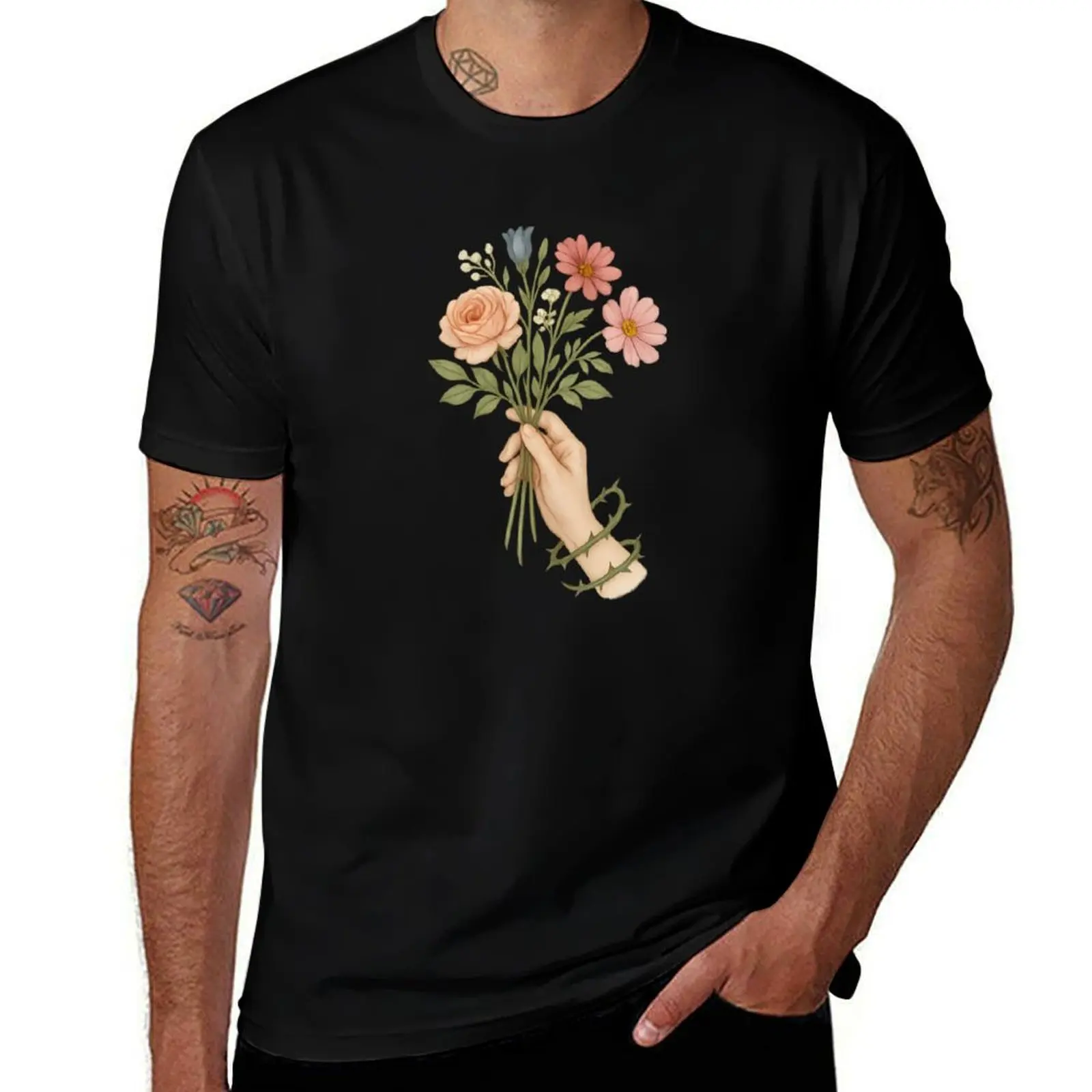 Delicate Hand Holding Flowers with Thorns T-Shirt Louboutins quick-drying boys whites men clothing
Delicate Hand Holding Flowers with Thorns T-Shirt Louboutins quick-drying boys whites men clothing