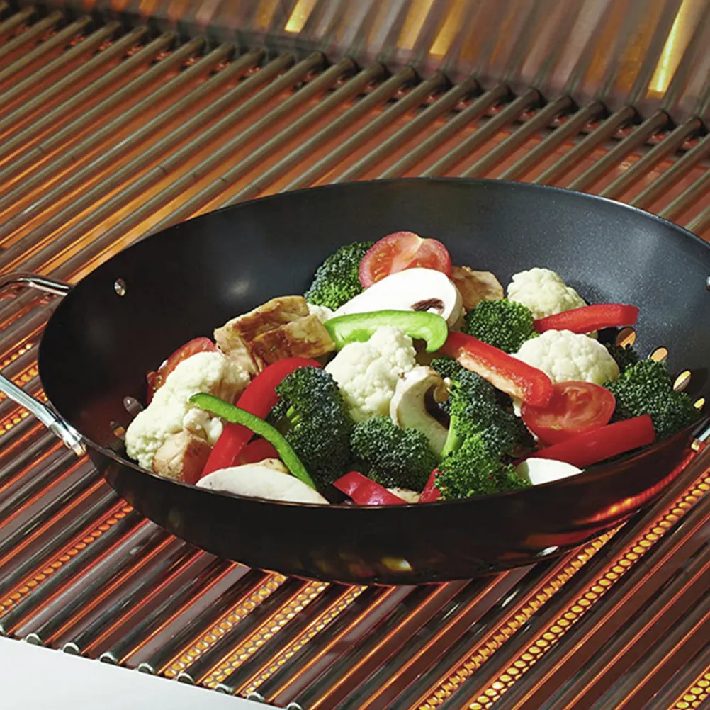 Barbecue Plate Non-Stick Grill Pan Metal Round Roast Pan Handle for Meat Vegetable Fish Shrimp Easy Clean Outdoor Home
Barbecue Plate Non-Stick Grill Pan Metal Round Roast Pan Handle for Meat Vegetable Fish Shrimp Easy Clean Outdoor Home