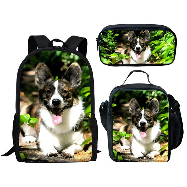 Harajuku Youthful Welsh Corgi Pembroke 3D Print 3pcs/Set Student Travel bags Laptop Daypack Backpack Lunch Bag Pencil Case
Harajuku Youthful Welsh Corgi Pembroke 3D Print 3pcs/Set Student Travel bags Laptop Daypack Backpack Lunch Bag Pencil Case