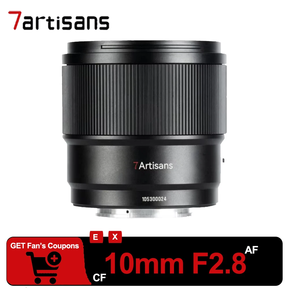 7Artisans AF 10mm F2.8 APS-C Auto Focus Lens Ultra Wide Angle Prime Camera Lens compatible with Sony A7S Fuji X-T10
7Artisans AF 10mm F2.8 APS-C Auto Focus Lens Ultra Wide Angle Prime Camera Lens compatible with Sony A7S Fuji X-T10