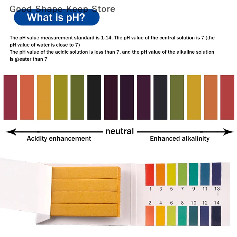80/400pcs Professional 1-14 Ph Litmus Paper Ph Test Strips Water Cosmetics Soil Acidity Test Strips With Control Card
80/400pcs Professional 1-14 Ph Litmus Paper Ph Test Strips Water Cosmetics Soil Acidity Test Strips With Control Card