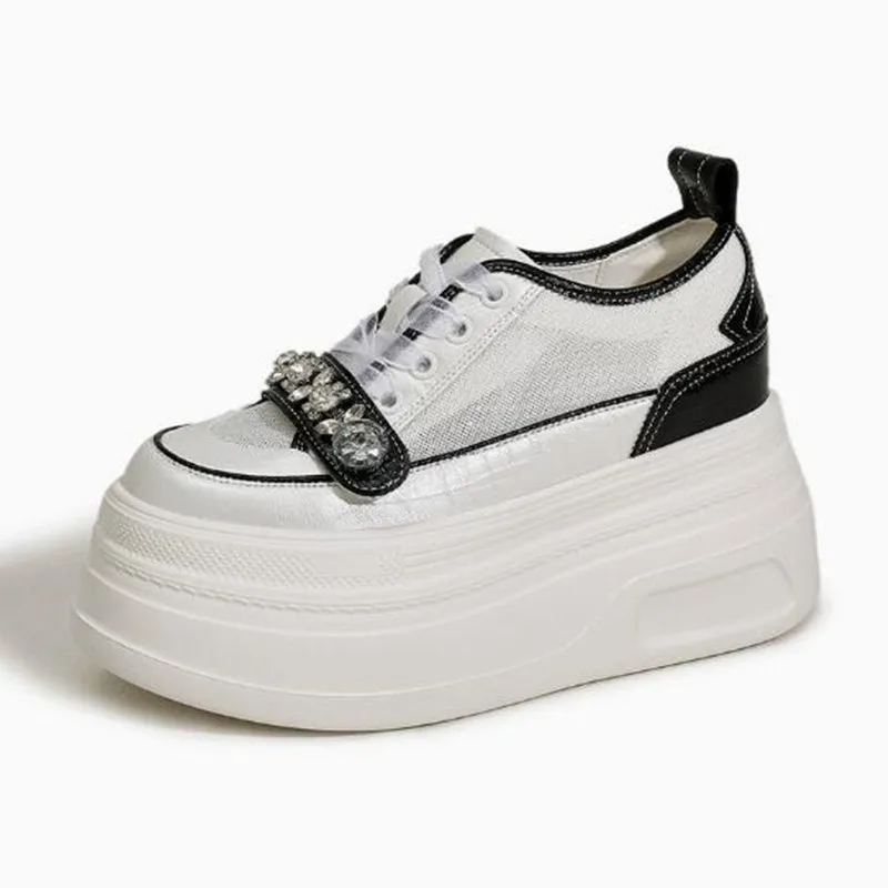 9cm Air Mesh Micrifiber Leather 2026 Summer Autumn Chunky Sneakers Breathable Casual Platform Wedge Hollow Women Vulcanize Shoes
9cm Air Mesh Micrifiber Leather 2026 Summer Autumn Chunky Sneakers Breathable Casual Platform Wedge Hollow Women Vulcanize Shoes