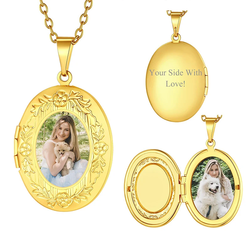 Personalized Picture Necklaces for Women Girls Custom Photo & Text Flower oval shape Locket Necklace Pendant Valentines Gift
Personalized Picture Necklaces for Women Girls Custom Photo & Text Flower oval shape Locket Necklace Pendant Valentines Gift