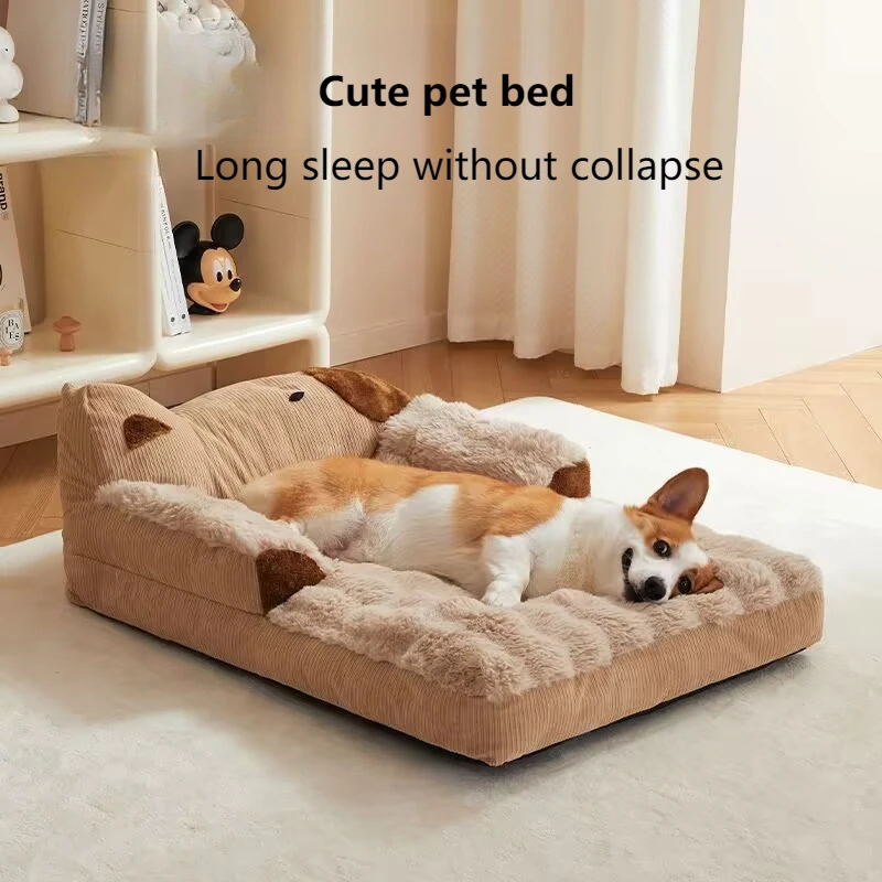 Кровать для собак, съемная и моющаяся, Bigbear Teddy Kennel, диван для сна для кошек, подушка, аксессуары для щенков, большие кровати для домашних животных, зимний теплый коврик
Кровать для собак, съемная и моющаяся, Bigbear Teddy Kennel, диван для сна для кошек, подушка, аксессуары для щенков, большие кровати для домашних животных, зимний теплый коврик