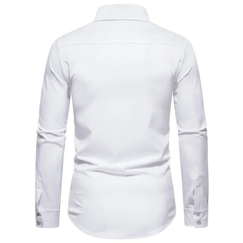 2023 New Shirt Rose Embroidery Shirt Casual Long Sleeve Slim Fit Fashion Shirts Men Clothing Men Shirt
2023 New Shirt Rose Embroidery Shirt Casual Long Sleeve Slim Fit Fashion Shirts Men Clothing Men Shirt