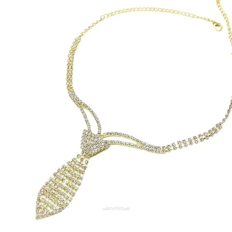 X5XA Sparkly Rhinestones Choker Necklace Crystal Short Neck Tie for Weddings Neckwear
X5XA Sparkly Rhinestones Choker Necklace Crystal Short Neck Tie for Weddings Neckwear