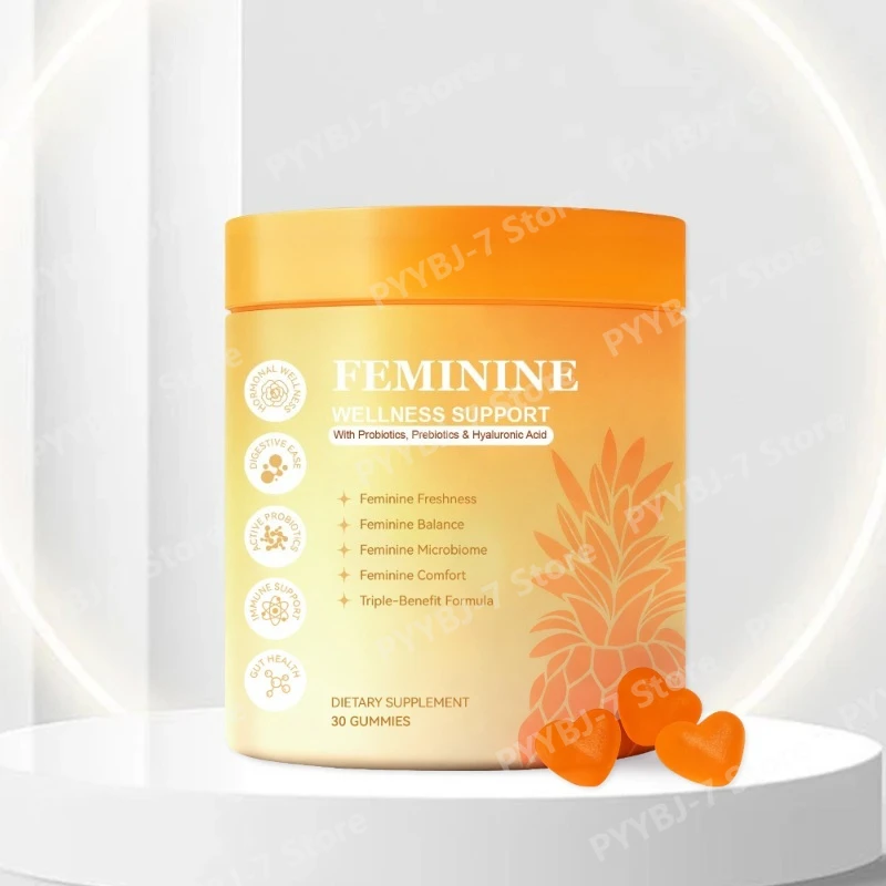 Probiotics Composite Gummies Supplement for Women with Hyaluronic Acid Ginger Zinc Vitamin B6 Feminine Wellness Support 30 Count
Probiotics Composite Gummies Supplement for Women with Hyaluronic Acid Ginger Zinc Vitamin B6 Feminine Wellness Support 30 Count