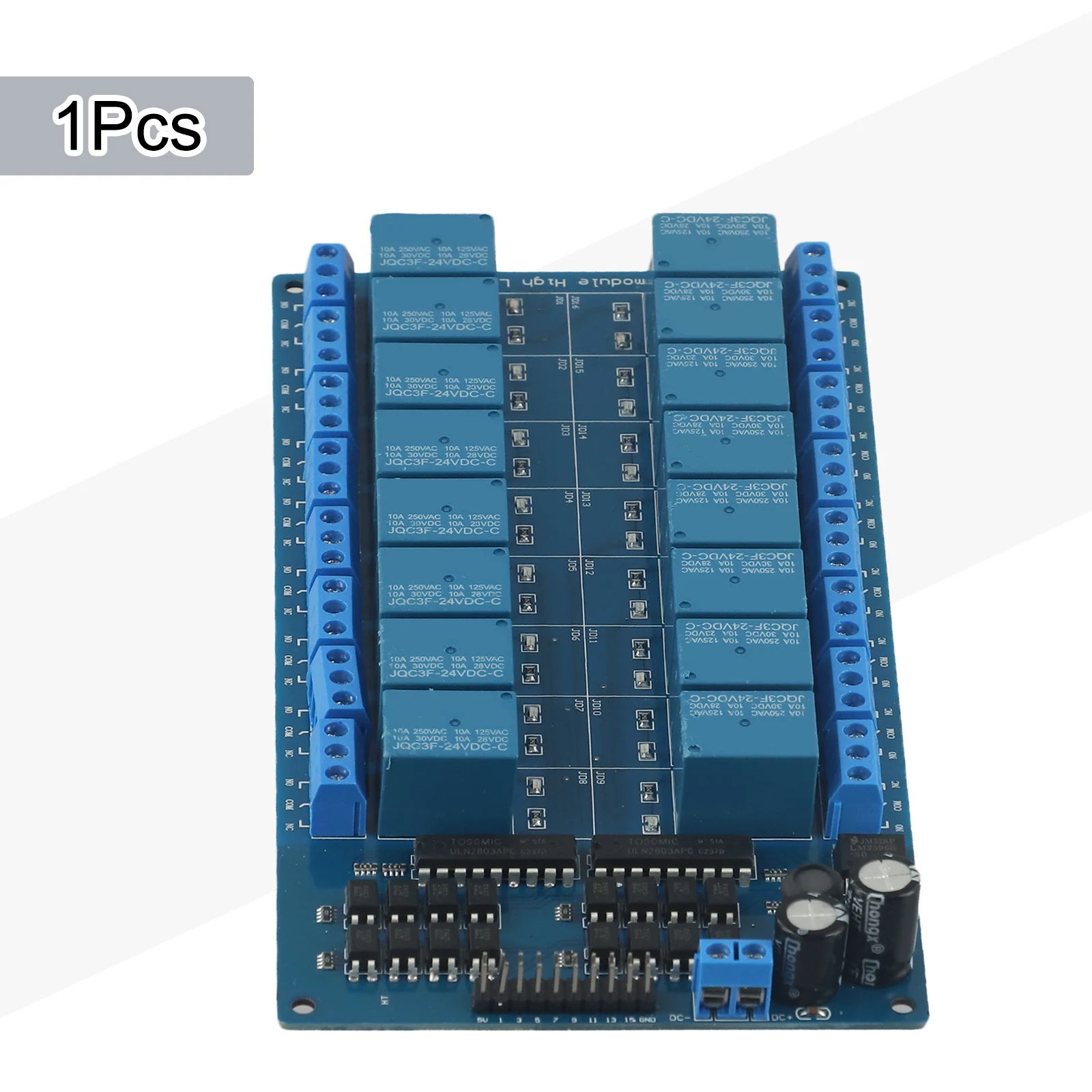 Professional Grade 16 way Relay Module for Household Appliances Control Optocoupler Protection Easy Load Connection
Professional Grade 16 way Relay Module for Household Appliances Control Optocoupler Protection Easy Load Connection