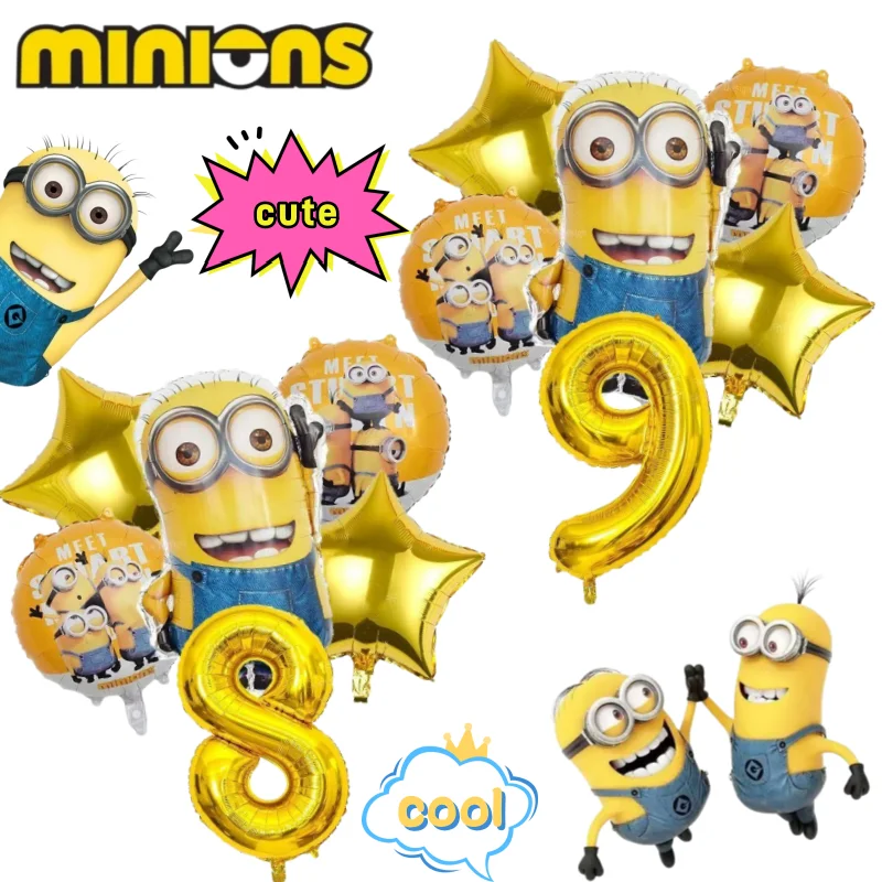 Minions Despicable Me Dave digital balloon high-quality cartoon printed birthday party decoration balloon set for boys and girls
Minions Despicable Me Dave digital balloon high-quality cartoon printed birthday party decoration balloon set for boys and girls