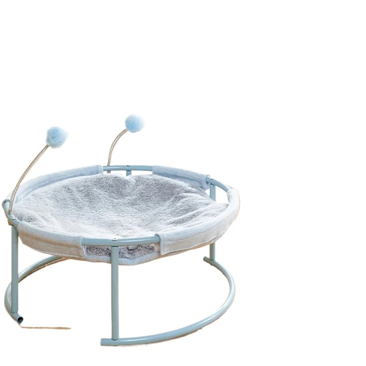 Winter suspended cat bed with plush iron frame cat hammock cat bed with spring hair ball toy
Winter suspended cat bed with plush iron frame cat hammock cat bed with spring hair ball toy