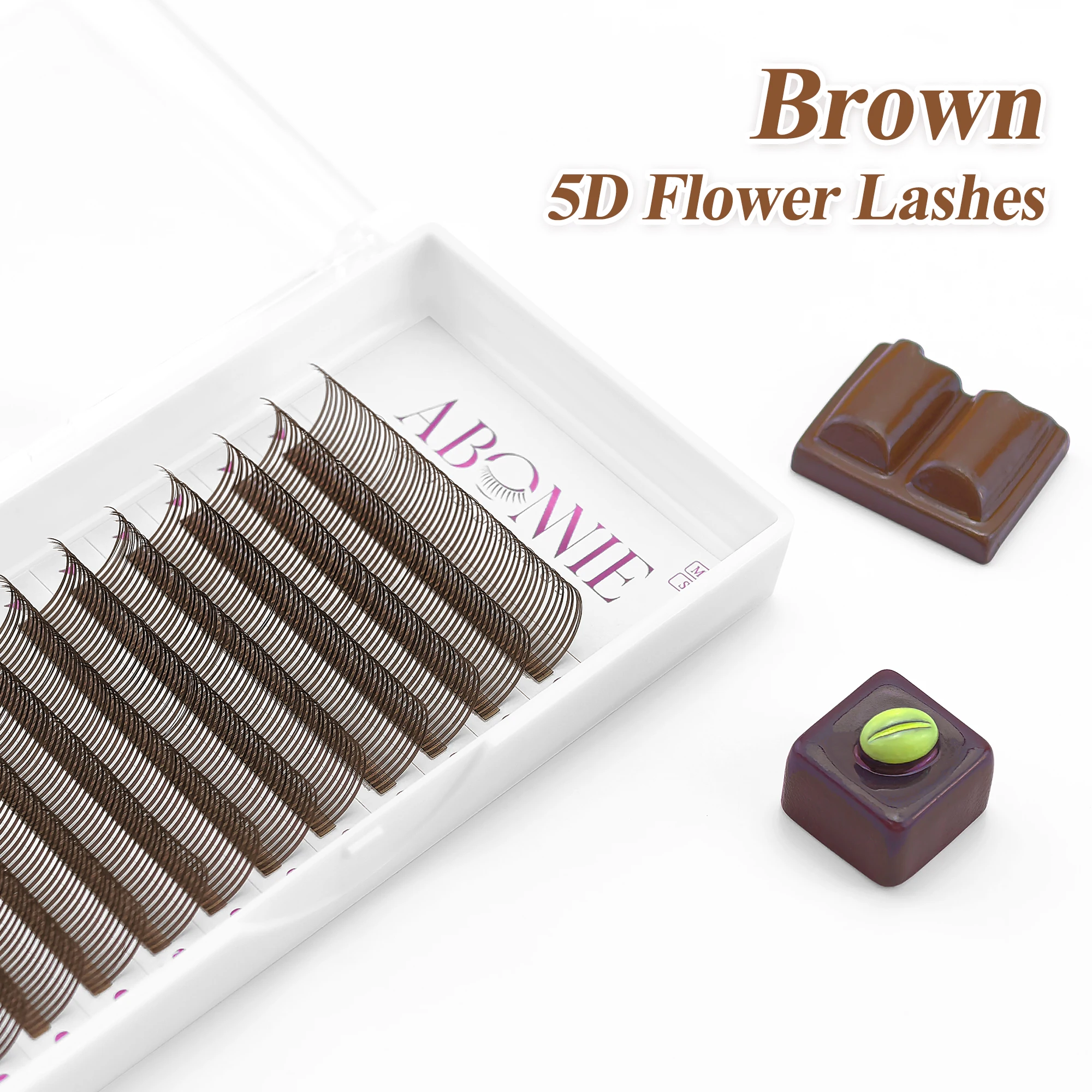 Abonnie Brown 5D Flower Wet Lash Extensions Individual Lashes Volume Soft 5D Flowering Fairy False Easy Fans Volume Eyelashes
Abonnie Brown 5D Flower Wet Lash Extensions Individual Lashes Volume Soft 5D Flowering Fairy False Easy Fans Volume Eyelashes