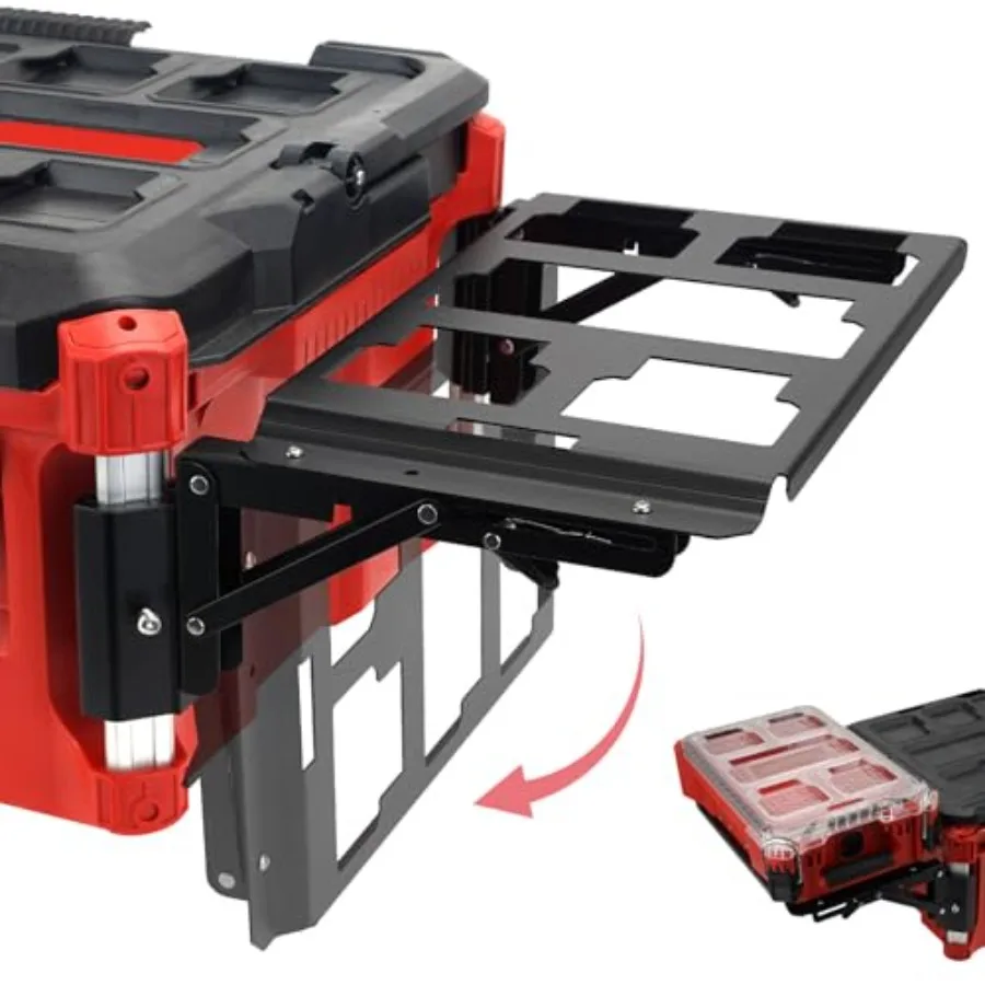 Upgrade Foldable Work Table Compatible with Milwaukee Packout Toolbox Powerful Magnetic Tool Tray Side Bracket Heavy Duty Side
Upgrade Foldable Work Table Compatible with Milwaukee Packout Toolbox Powerful Magnetic Tool Tray Side Bracket Heavy Duty Side
