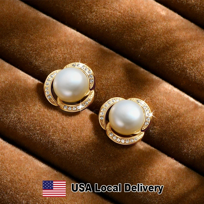 Shiny Natural Freshwater Pearl Stud Earrings 8.5-9mm14K Gold Filled for Women Piercing Earring Luxury Wedding Party Jewelry
Shiny Natural Freshwater Pearl Stud Earrings 8.5-9mm14K Gold Filled for Women Piercing Earring Luxury Wedding Party Jewelry