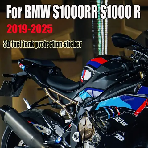 Motosiklet yakıt deposu kapağı etiket pedi kaymaz çıkartma depo kapağı koruyucusu BMW S1000RR M1000 RR S1000R M1000R 2019-2025