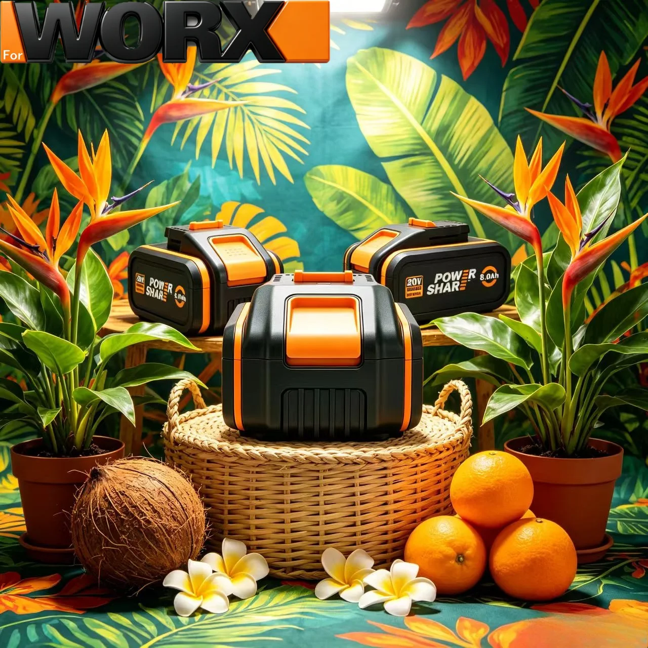 3 Pack For Worx 20V 4.0Ah 6.0Ah 8.0Ah 18650 Li-ion Battery No Memory Effect for Power Share Full Series Tools
3 Pack For Worx 20V 4.0Ah 6.0Ah 8.0Ah 18650 Li-ion Battery No Memory Effect for Power Share Full Series Tools