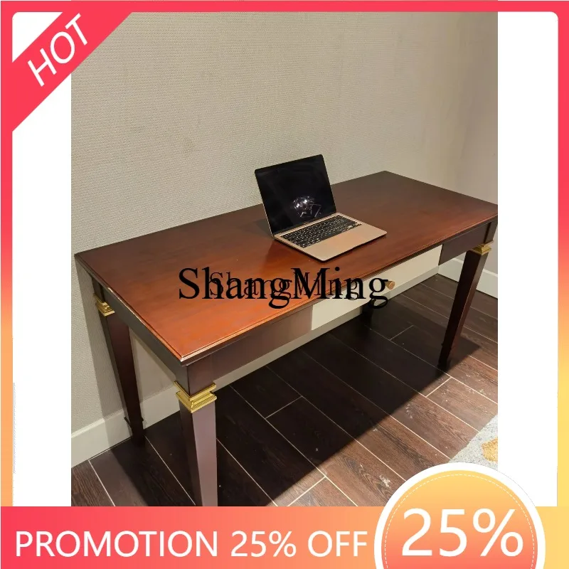 CL Simple Solid Wood Desk Chair Writing Desk Large Class Desk
CL Simple Solid Wood Desk Chair Writing Desk Large Class Desk